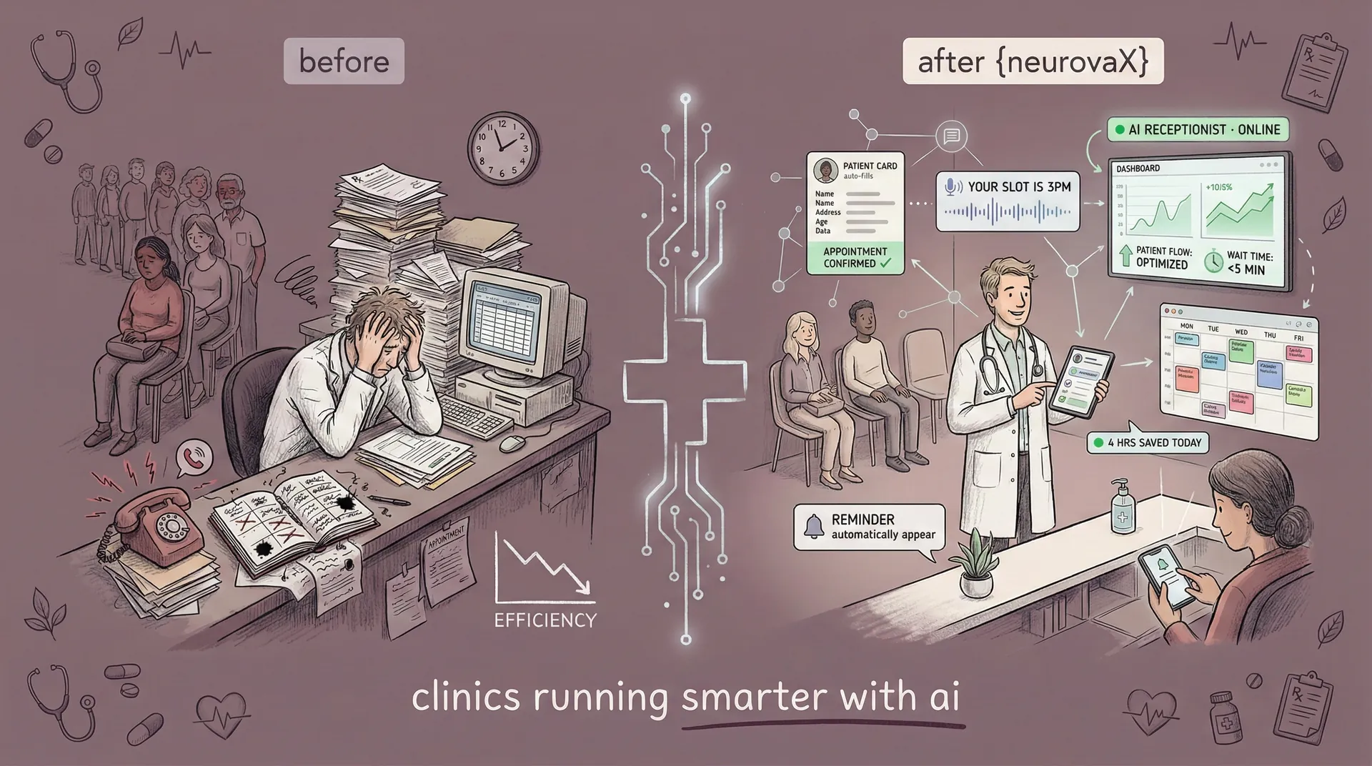 neurovaX AI chatbot interface for local business automation